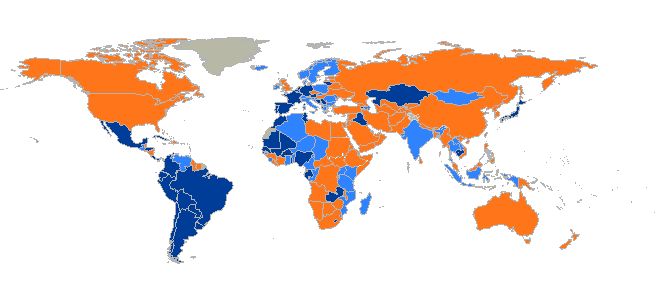 State ratification of the International Convention for the Protection of all Persons from Enforced Disappearance