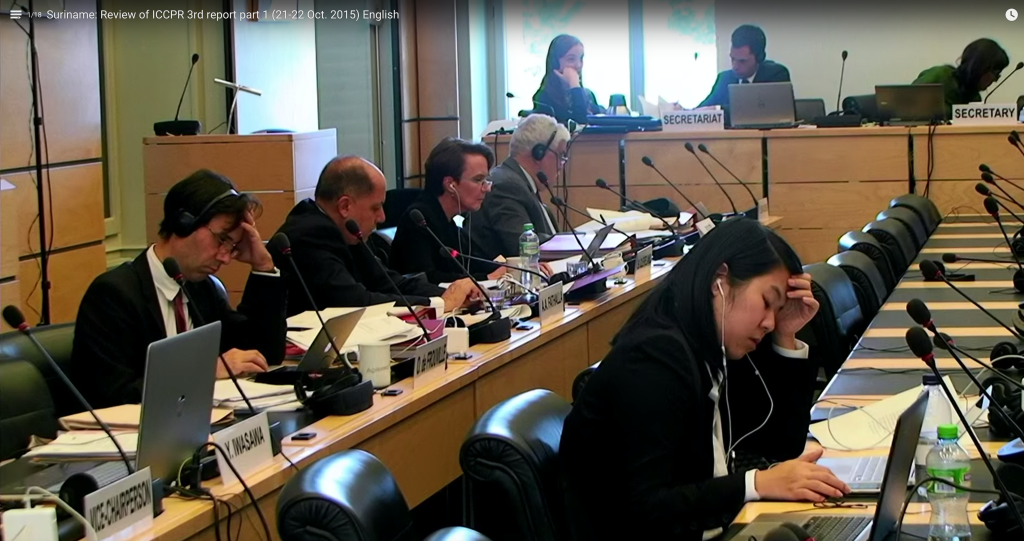 The Human Rights Committee during its 115th SessionCredit: UN Treaty Body Webcast