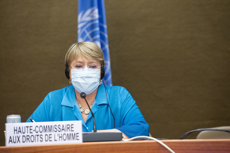High Commissioner for Human Rights addresses the Human Rights Council in June 2021