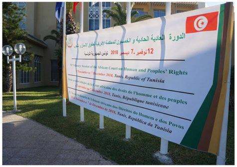 African Court on Human and Peoples' Rights session banner