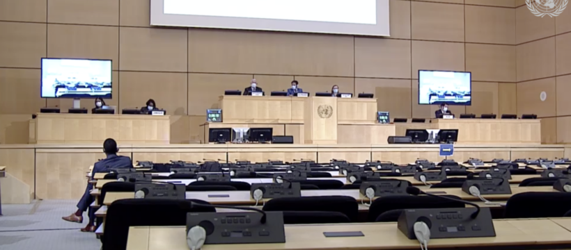 The UPR of Jamaica in November 2020.Credit: UN Web TV