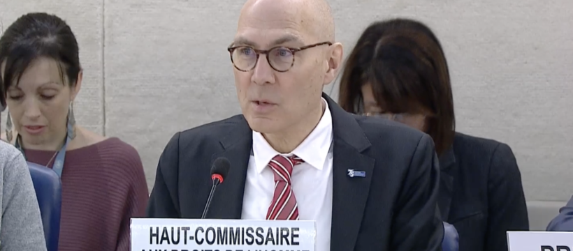UN High Commissioner for Human Rights addresses the Human Rights Council