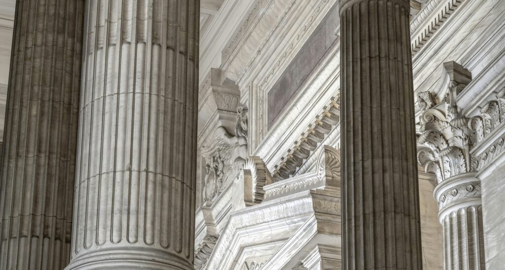 Ornate Marble Pillars
